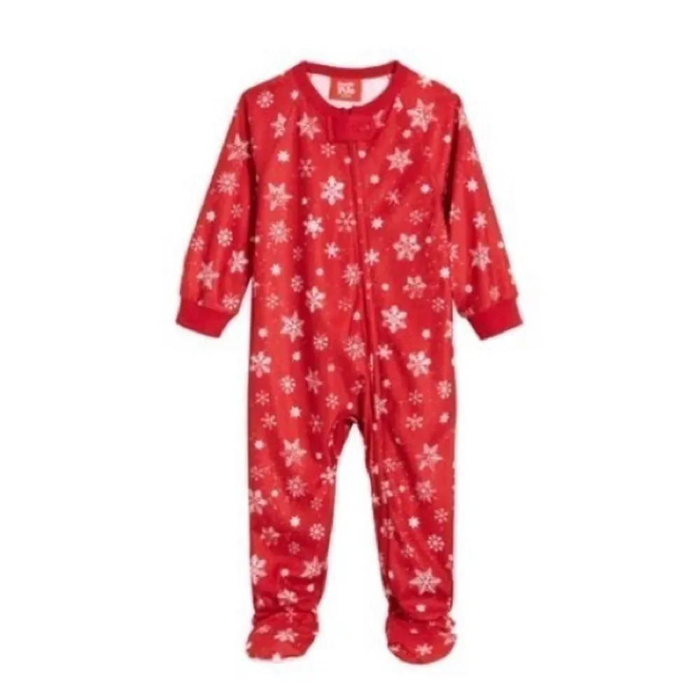 Family Pajamas Matching Baby Merry Pajamas - Snowflake size 18MO